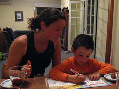 puzzles with Lauren